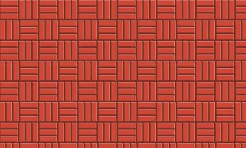 Red brick wall 3 pattern background with black lines Ilustración de archivo
