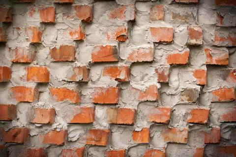 Red brick wall, abstrack background template Stock Photos