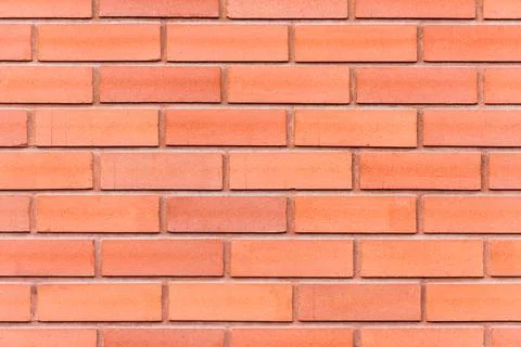 Red brick wall abstract background texture from the top to the bottom Stock Photos