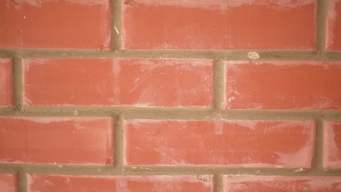 Red brick wall and camera movement Stock Footage 91004500