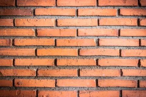 Red brick wall background and texture. Stock Photos