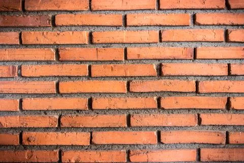 Red brick wall background and texture. Stock Photos