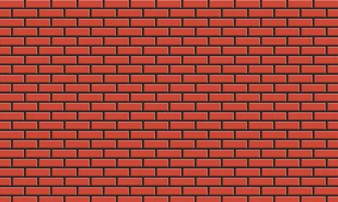 Red brick wall background with black lines Ilustración de archivo