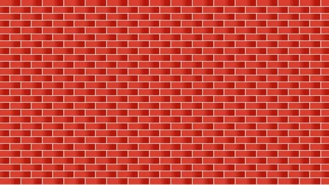 Red brick wall background with clean horizontal lines Video stock 305394462