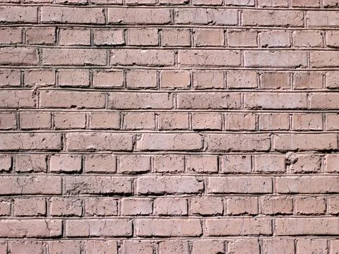 Red brick wall background at day Foto stock