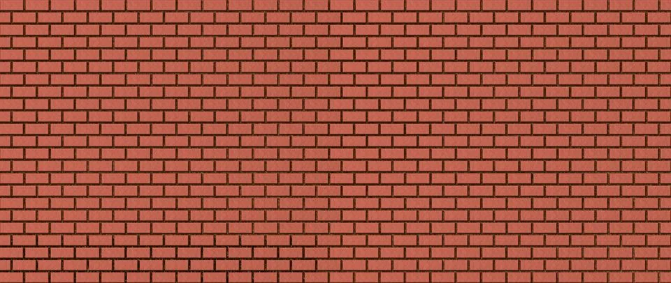 Red brick wall. Background from evenly laid bricks. Stock Illustration
