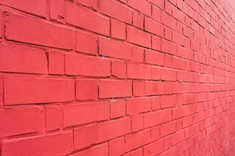 Red Brick wall for background or texture Stock Photos