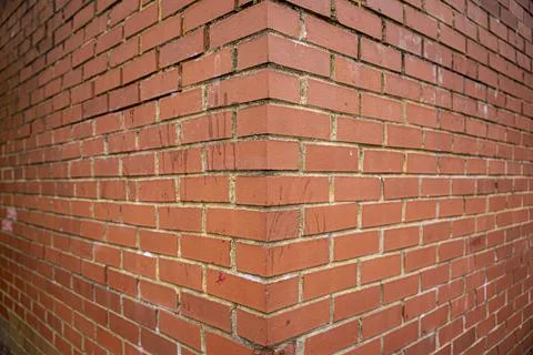 Red brick wall background outside of the building, London, UK. 写真素材