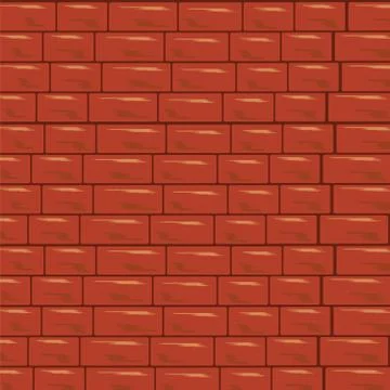 Red brick wall background. Pattern brick stone vector Stockillustratie