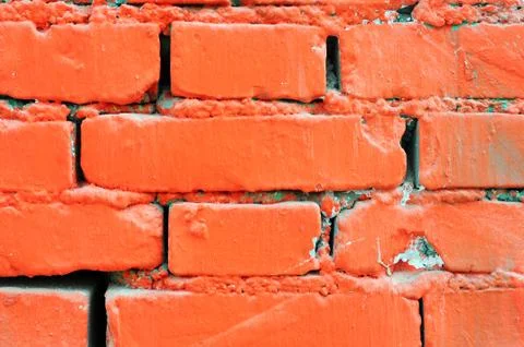 Red brick wall background Stock-Fotos