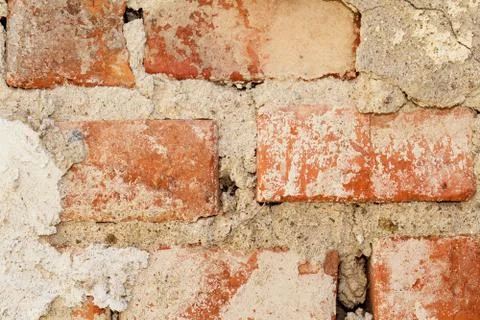 Red brick wall background Stock Photos