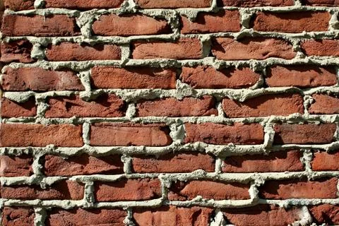 Red brick wall background Stock Photos