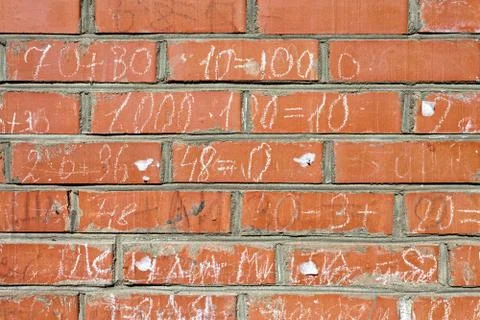 Red brick wall as background Stock Photos