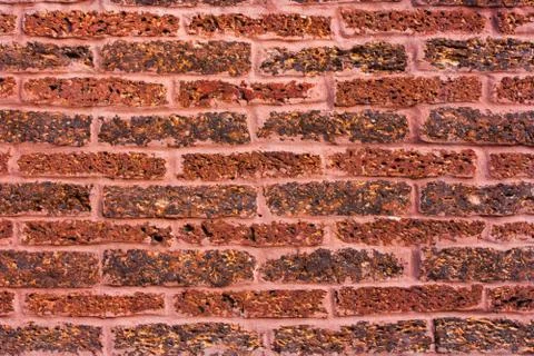 Red brick wall background Foto stock