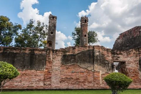 Red brick wall background Stock Photos