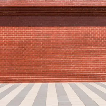 Red brick wall background Stock Photos