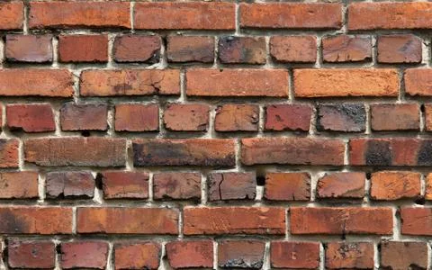 Red brick wall background Fotos Stock