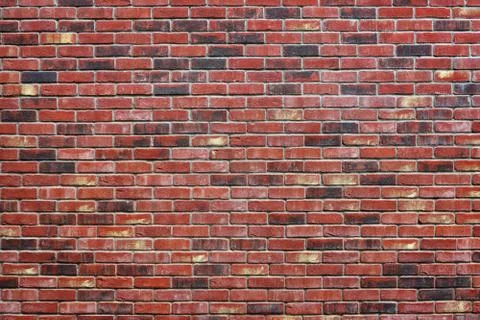 Red brick wall background Stock Photos