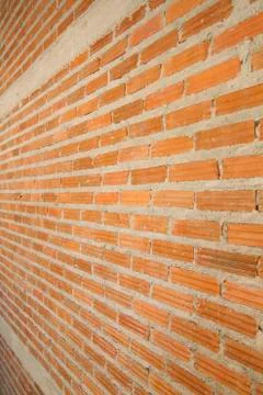 Red brick wall background Foto stock
