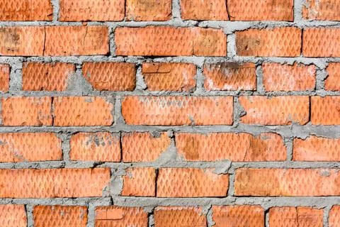 Red brick wall. Background Stock Photos