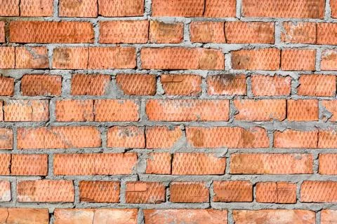 Red brick wall. Background Stock Photos