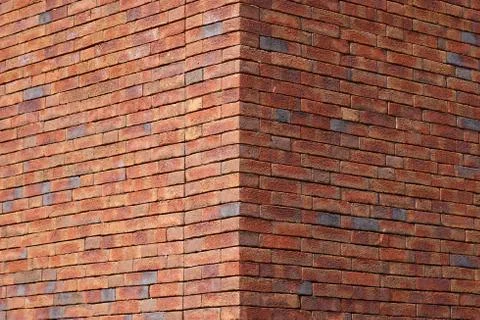 Red brick wall background Stock Photos