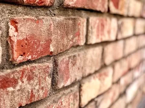 Red brick wall background Stock-Fotos