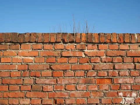 Red brick wall background Stock Photos