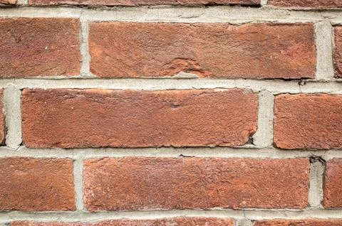 Red brick wall background 库存照片