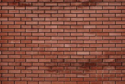 Red brick wall for background Foto stock