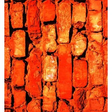 Red brick wall background Stock Photos
