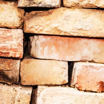 Red brick wall background Foto stock