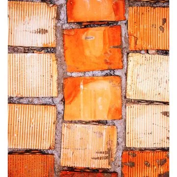 Red brick wall background Stock Photos