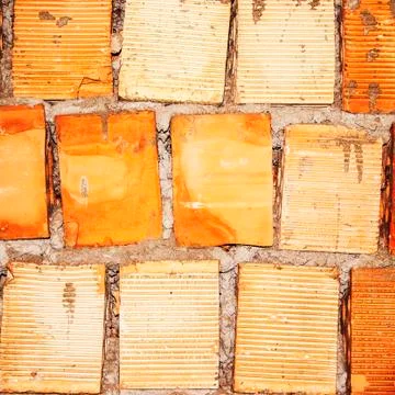 Red brick wall background Foto stock