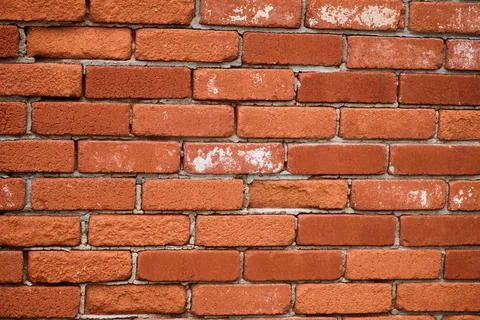 Red brick wall Background Stock Photos