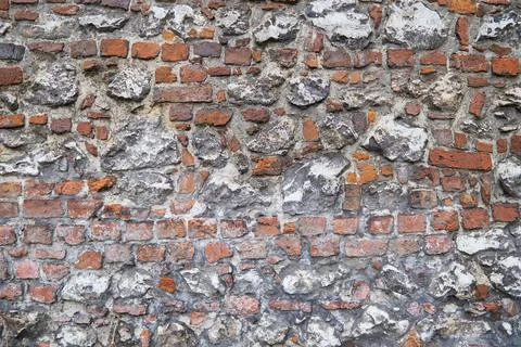 Red brick wall background. Stock Photos