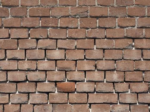 Red brick wall background Foto stock