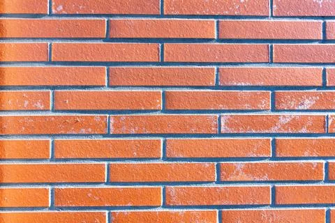 Red brick wall as background Stock Photos