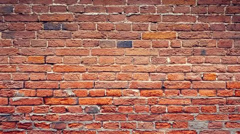 Red brick wall background, Red brick wall texture grunge background with vign Foto stock