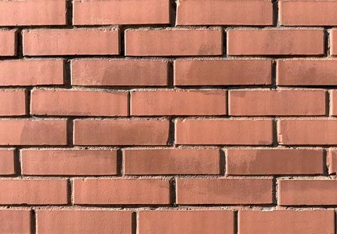 Red brick wall background. Stonework closeup. Backdrop for interior or exteri 写真素材