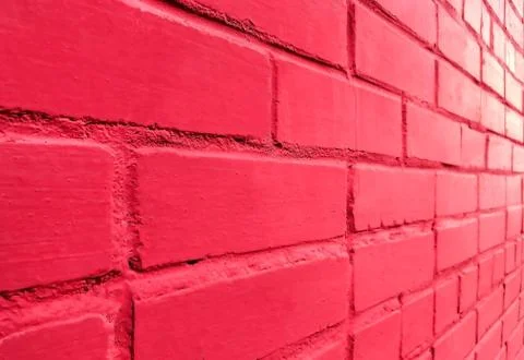 Red brick wall background, texture, the colors of the Polish flag Stock Photos