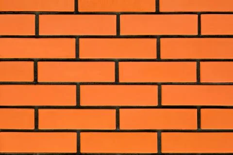 Red brick wall background texture closeup Stock Photos