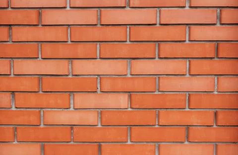 Red brick wall background texture, exterior or interior design Stock Photos