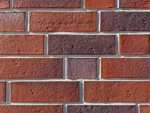 Red brick wall background texture. wall close up, pattern, texture Stock Photos