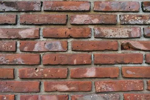 Red brick wall background texture 스톡 사진