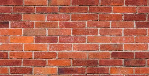 Red brick wall background texture Foto stock