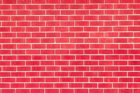 Red brick wall for background use. Stock Photos