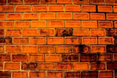 Red brick wall  background,texture Stock Photos