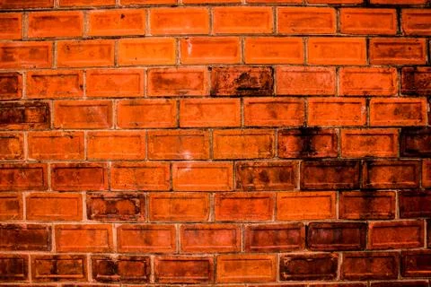 Red brick wall  background,texture Stock Photos