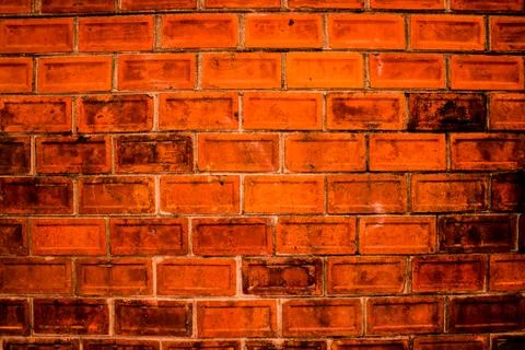 Red brick wall  background,texture Stock Photos
